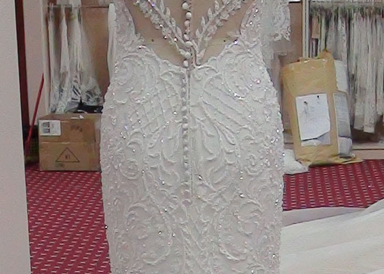Traditional A Line Mermaid Wedding Dresses , Fishtail Court Train Wedding Dress