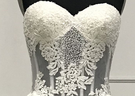 Summer Beaded Lace Princess Bride Wedding Dress For Woman Beach Wedding Party