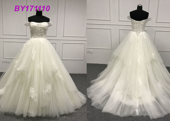 Off The Shoulder Princess Bride Wedding Dress For Beautiful Girls Private Tailored