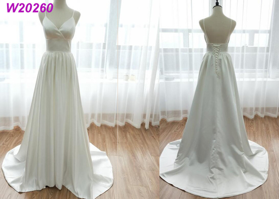 Hemline A Line Floor Length Wedding Dress / Bride A Line Off The Shoulder Wedding Dress