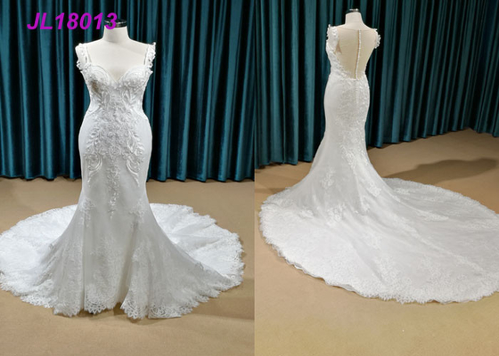 Classical Pure White Princess Bride Wedding Dress For Elegantly Older Bridal Custom Made
