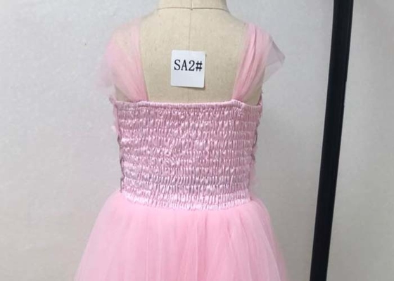 Summer Pink Frock Childrens Flower Girl Dresses For Wedding Party Multi Color Optional