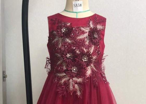 Beautiful Lace Childrens Flower Girl Dresses For Birthday Party Full Length O Neck