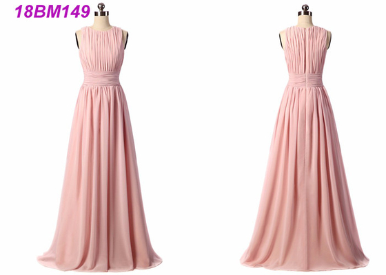 Gorgeous Light Pink Bridesmaid Dresses / Prom Party Long Lace Bridesmaid Dresses