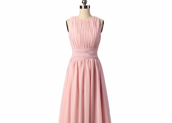Gorgeous Light Pink Bridesmaid Dresses / Prom Party Long Lace Bridesmaid Dresses