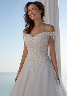 Cap Sleeve Off-Shoulder Court Train robe de soiree New Arrival Bridal Ball Gowns