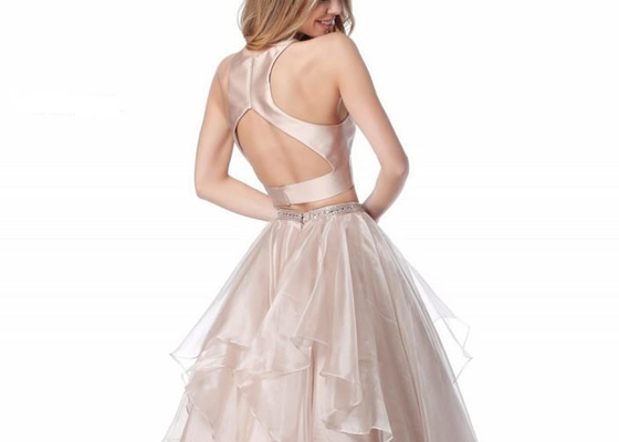 Classic Two Pieces Prom Ball Gowns Puffy Quinceanera Big Ball Gown Wedding Dresses