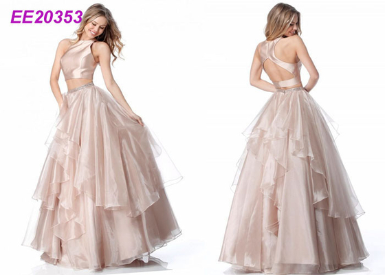الكلاسيكية قطعتين الحفلة الراقصة الكرة أثواب منتفخ Quinceanera فساتين الكرة ثوب الزفاف الكبيرة